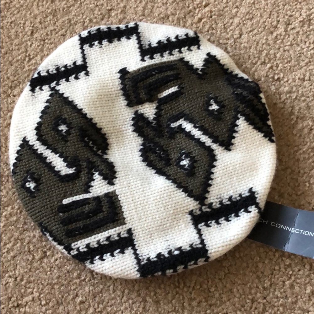 French connection knitted French hat